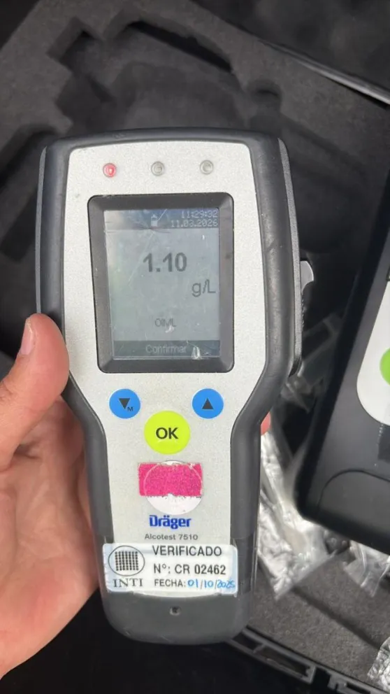 Escapó de un control en Ruta 40: iba borracho, sin documentación y con un bebé en el auto