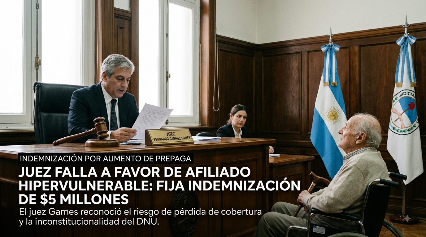 Condenaron a una prepaga a pagar $5 millones por aumentar ilegalmente la cuota de un afiliado con discapacidad
