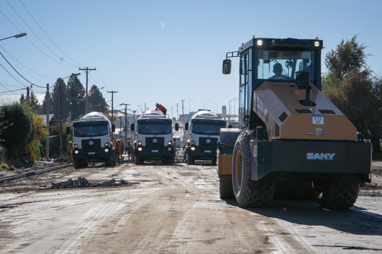 Avanzan las obras de la Colectora Norte: ya se hormigonaron más de 350 metros sobre Juan Herman