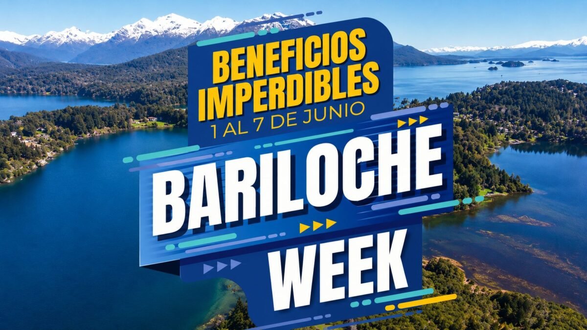 Bariloche lanza "Bariloche Week" con descuentos de hasta 30% para impulsar el turismo invernal