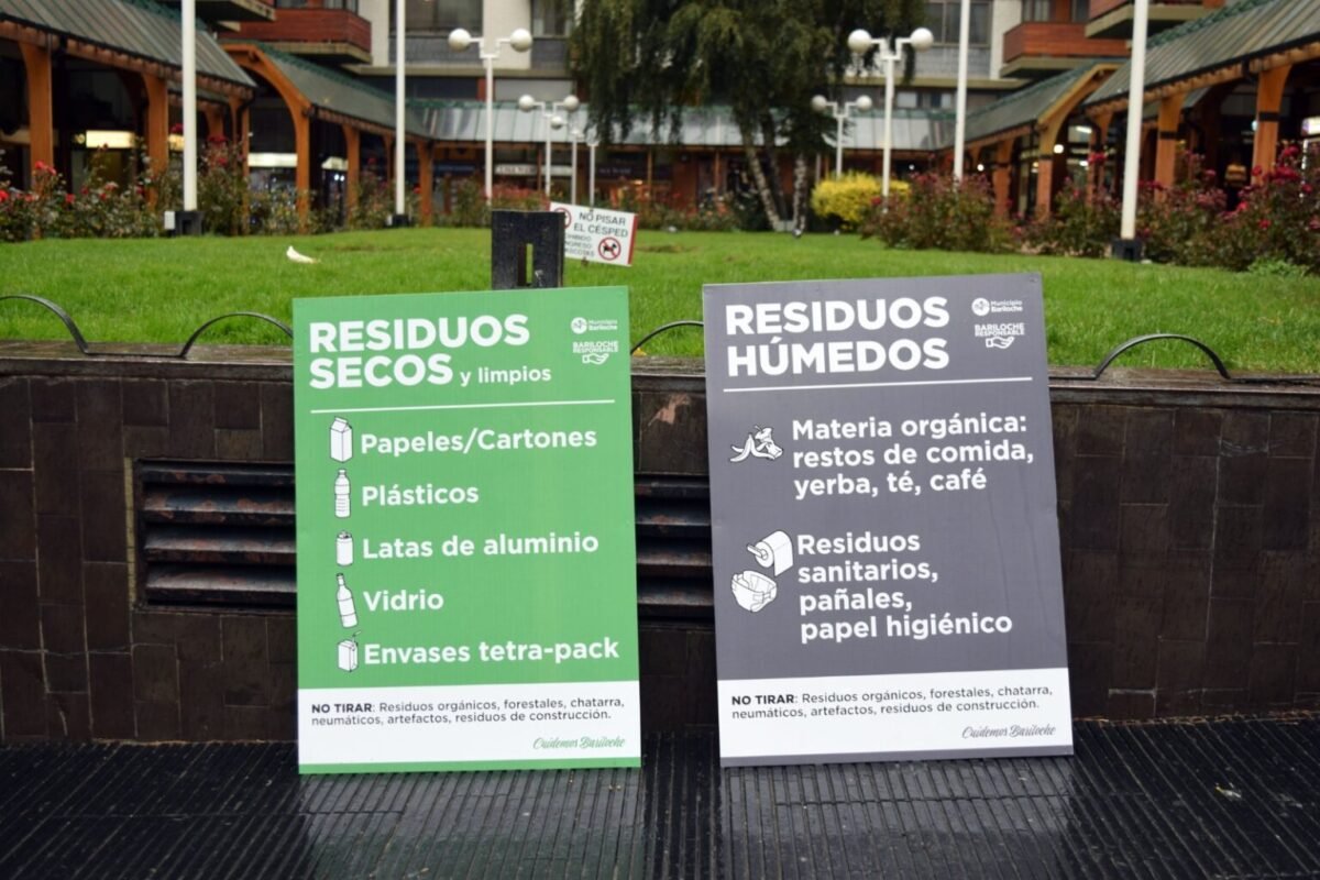 Bariloche lanza prueba piloto de separación de residuos en origen desde el lunes 11 de mayo