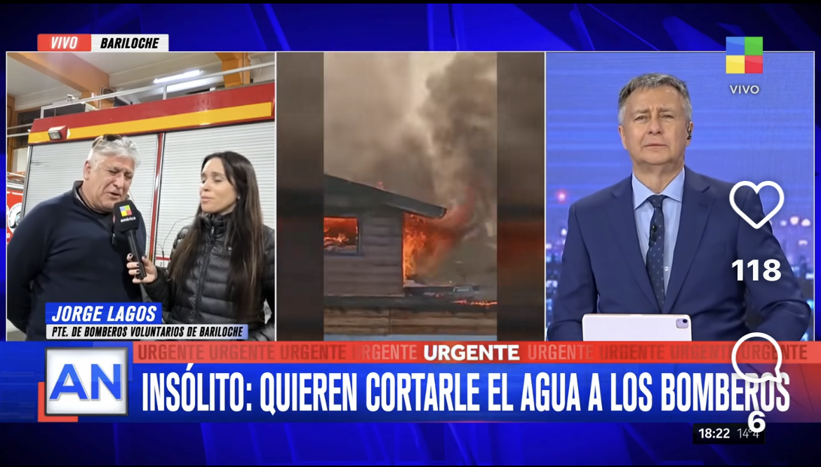 Bomberos Voluntarios de Bariloche denuncian facturas millonarias de agua y temen el corte del servicio
