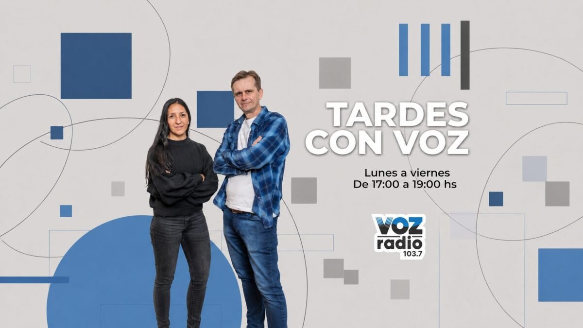 Claudia Olate y Rodolfo Wlasiuk estrenan "Tardes con Voz" el lunes en la 103.7