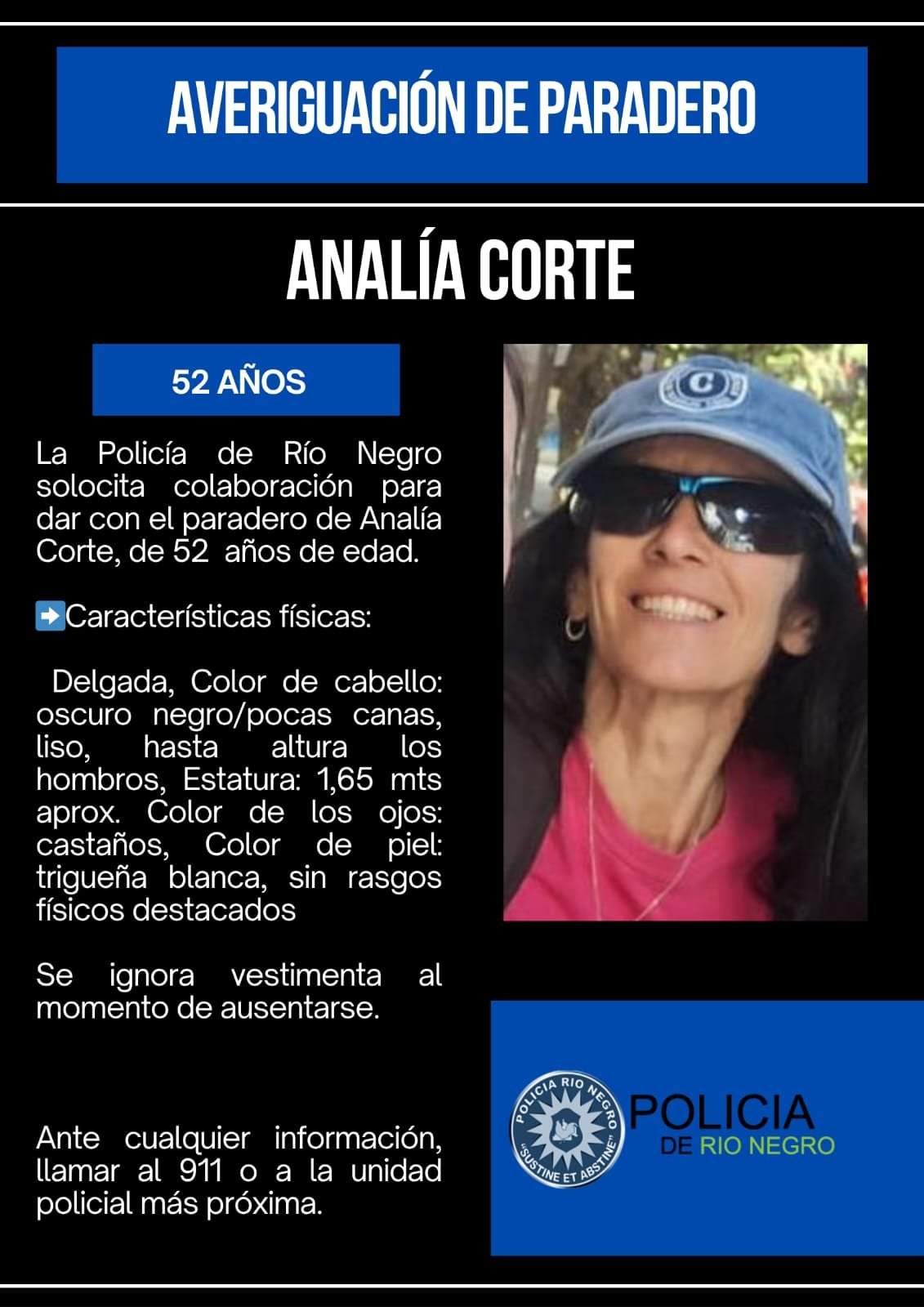 Continúa el tercer día de búsqueda de Analía Corte con refuerzos policiales y brigada canina