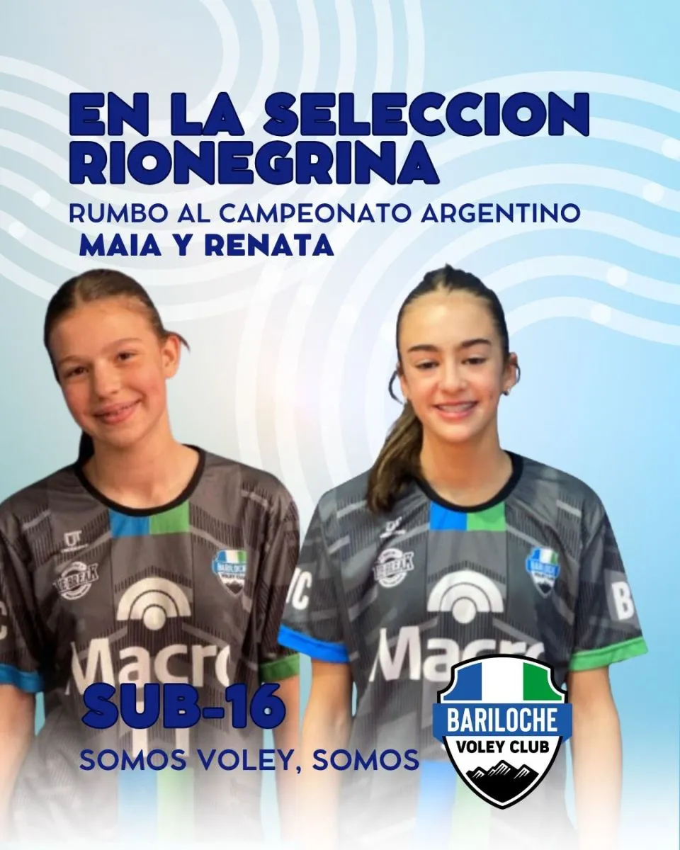 Cuatro jugadores del Bariloche Vóley Club representan a Río Negro en el Argentino Sub16