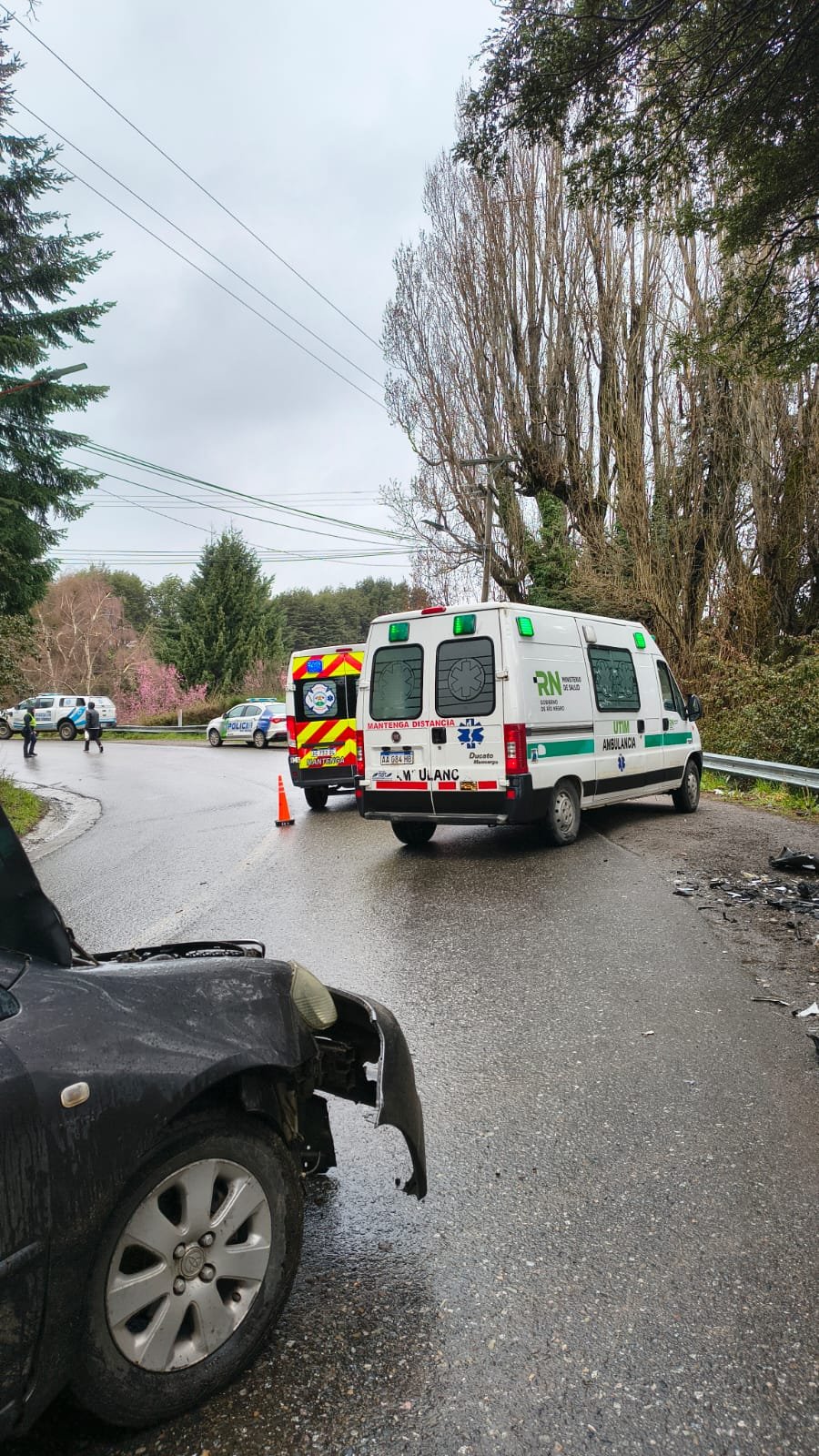 Cuatro personas hospitalizadas tras un accidente en Bustillo