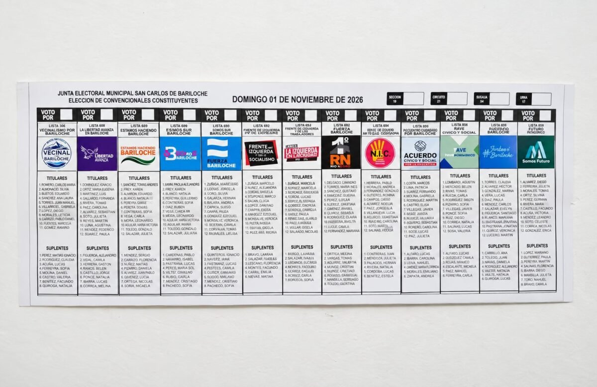 Definieron el orden de las 13 listas en la Boleta Única de Papel para la elección de convencionales