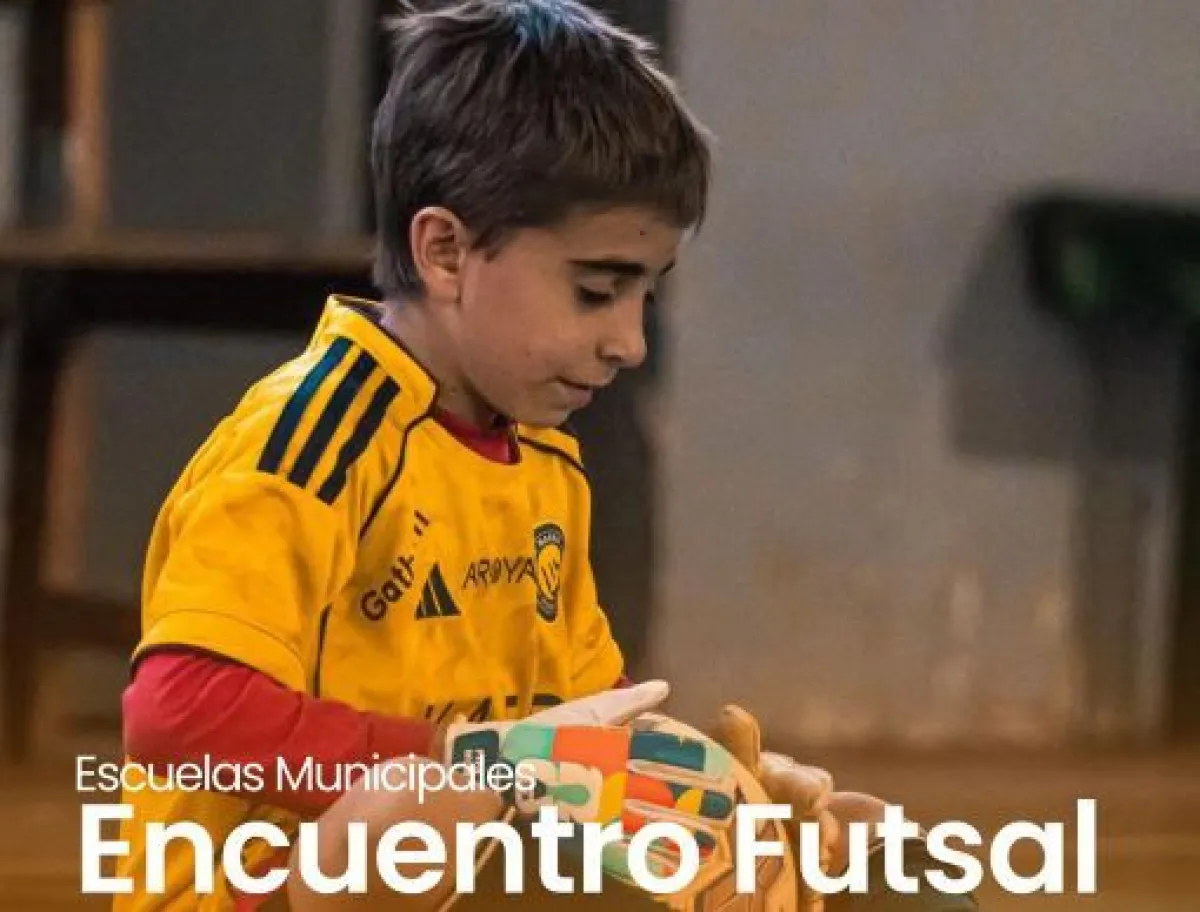 Encuentro de Futsal con intercambio de figuritas y desayuno en el Gimnasio Evita