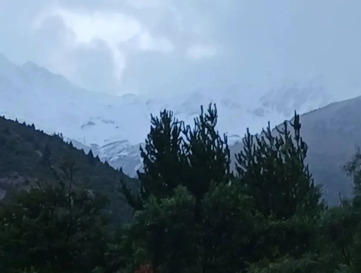 Fin de semana frío con heladas tras las nevadas en los cerros de Bariloche