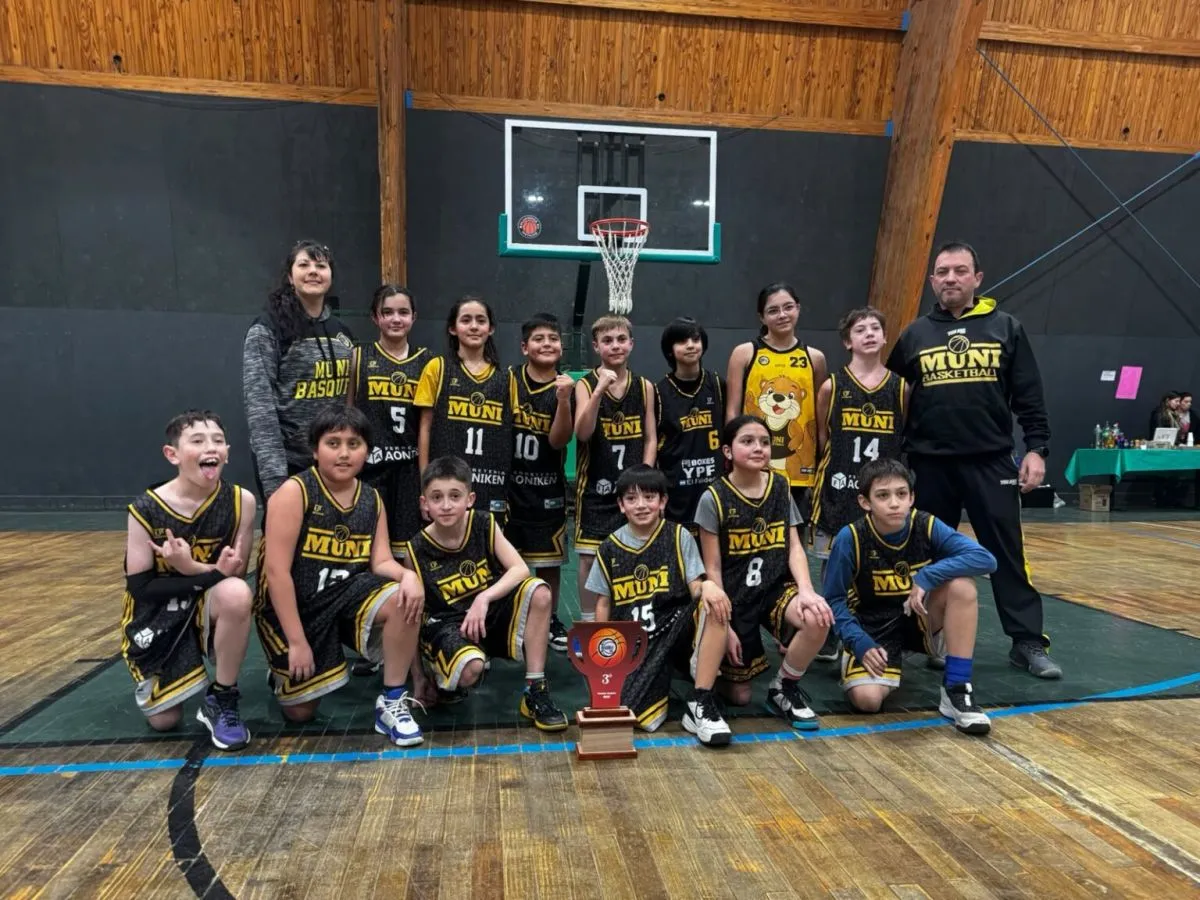 La Escuela Municipal de Básquet del Gimnasio Nº3 obtuvo el tercer puesto en el Pre-Federal Andino U11