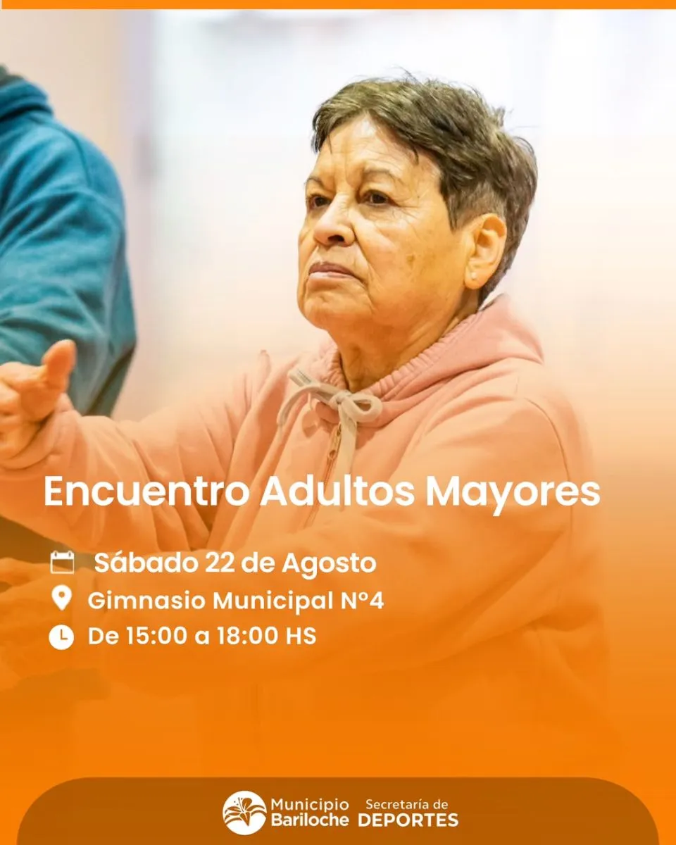 La Municipalidad organiza un encuentro de integración para adultos mayores este sábado