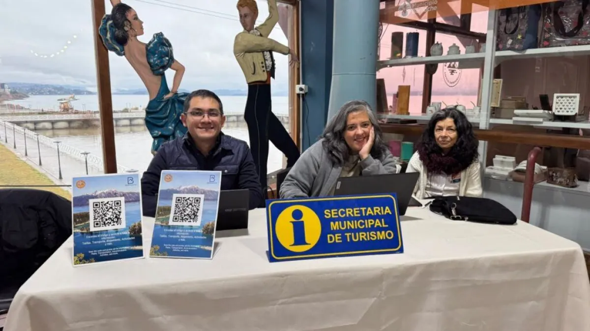 La oficina de Turismo se trasladó al Puerto San Carlos durante la Fiesta de la Nieve