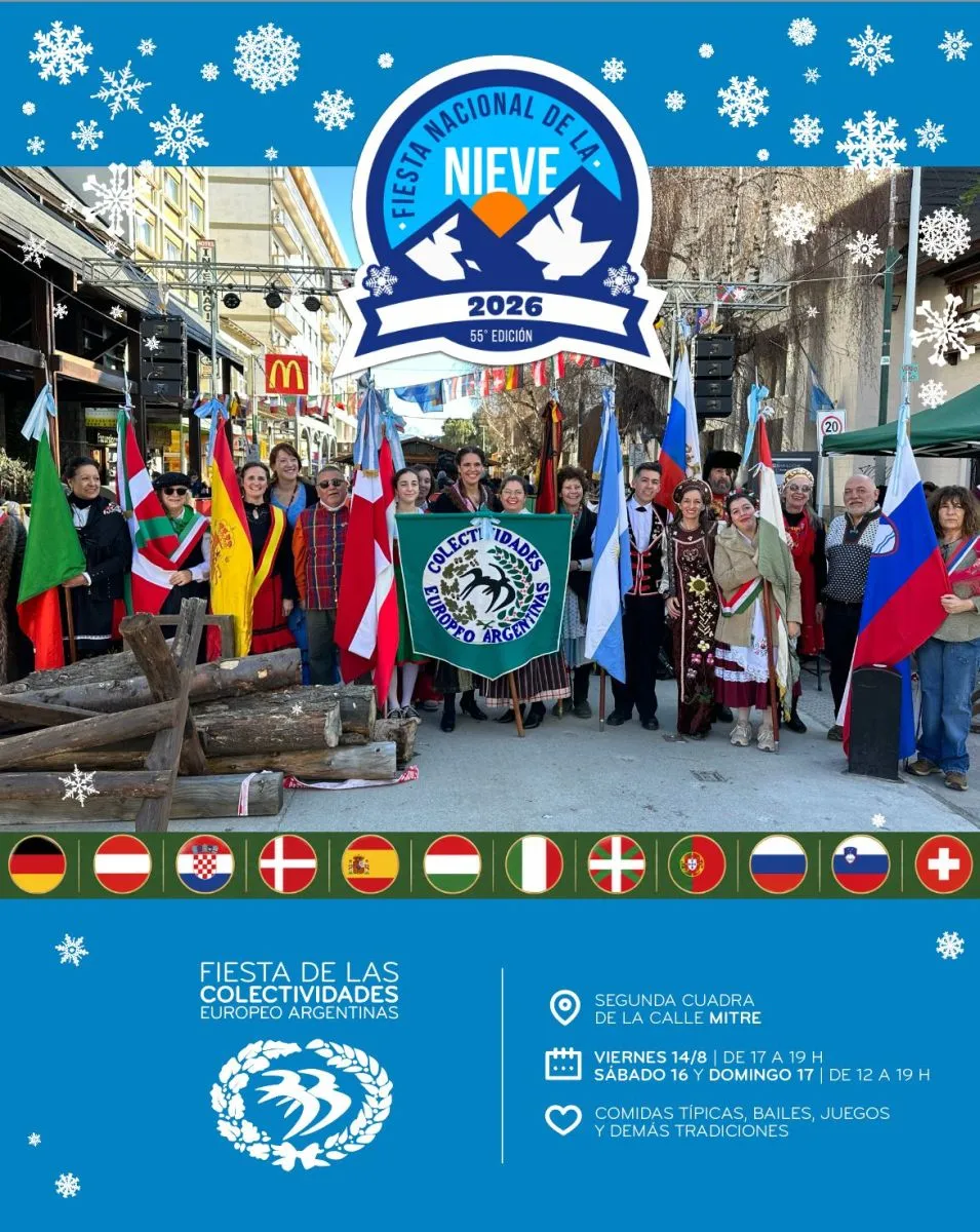 Las colectividades europeo-argentinas celebran la Fiesta Nacional de la Nieve con un fin de semana de tradiciones