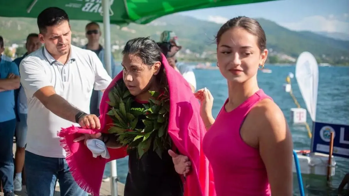Mayte Puca sumó otro triunfo internacional en aguas abiertas tras ganar la maratón de Macedonia del Norte