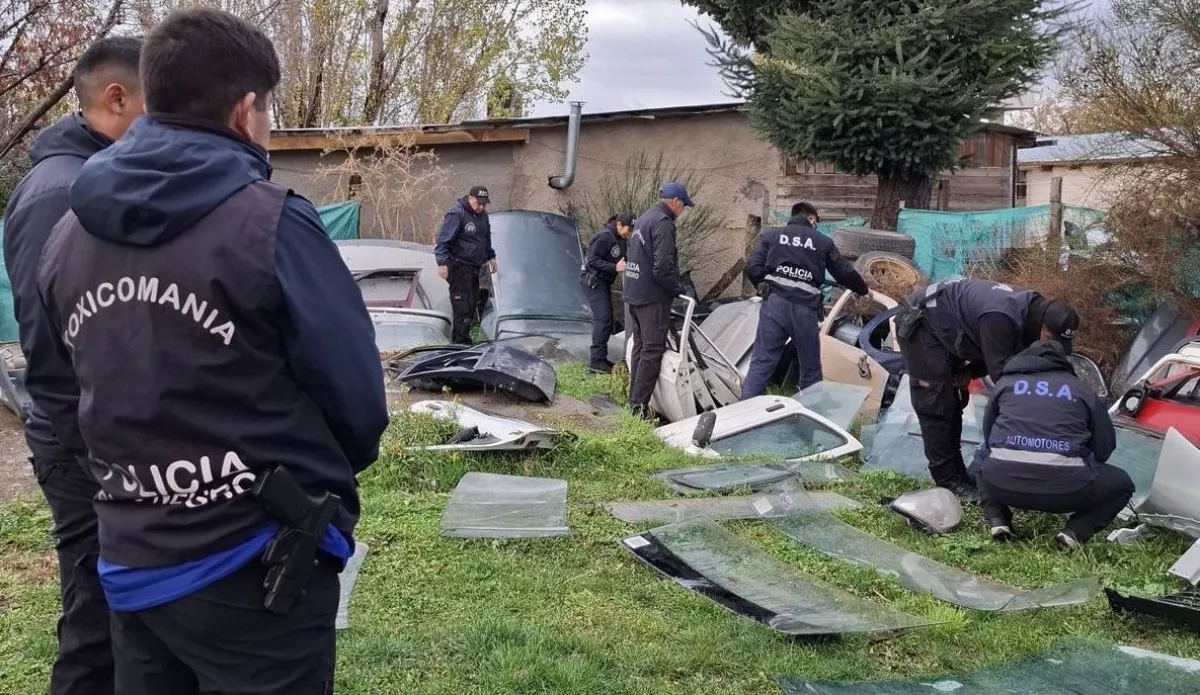 Operativo policial en talleres y desarmaderos derivó en secuestros de vehículos con irregularidades