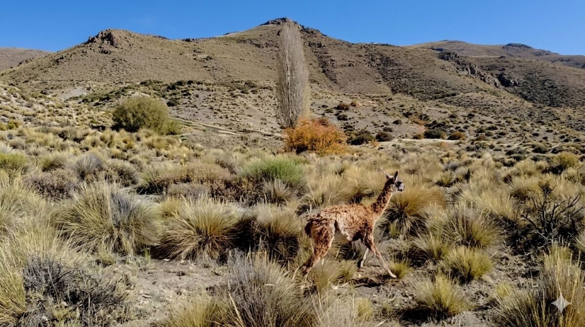 Rescataron una cría de guanaco atacada por un puma en el río Limay