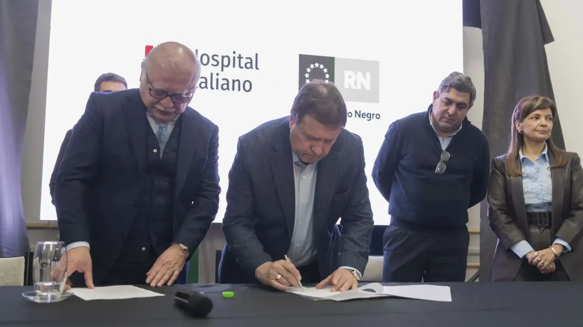 Río Negro firmó un convenio con el Hospital Italiano para atención de alta complejidad y capacitación médica
