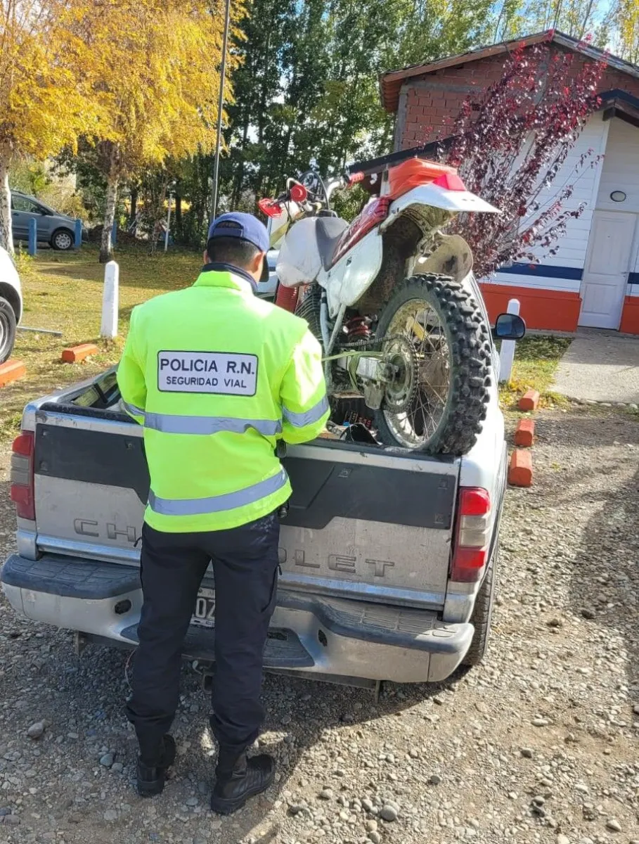 Secuestran motocicleta con pedido de captura de Córdoba en Dina Huapi: hay un imputado