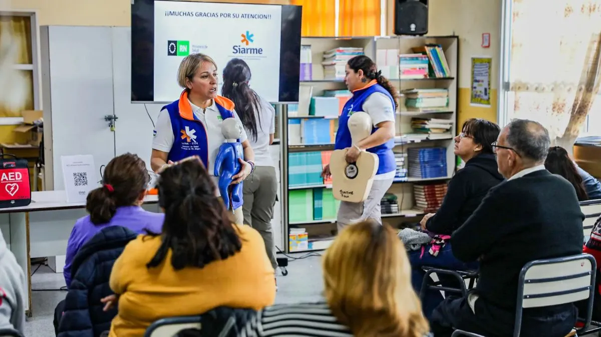 SIARME superó las 15.000 personas capacitadas en primeros auxilios en Río Negro