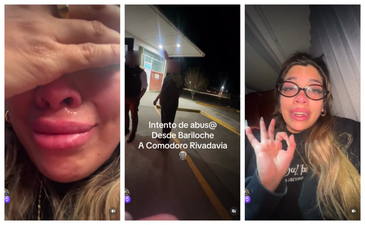 Una influencer radicada en Bariloche denunció acoso sexual durante un viaje en colectivo a Comodoro Rivadavia