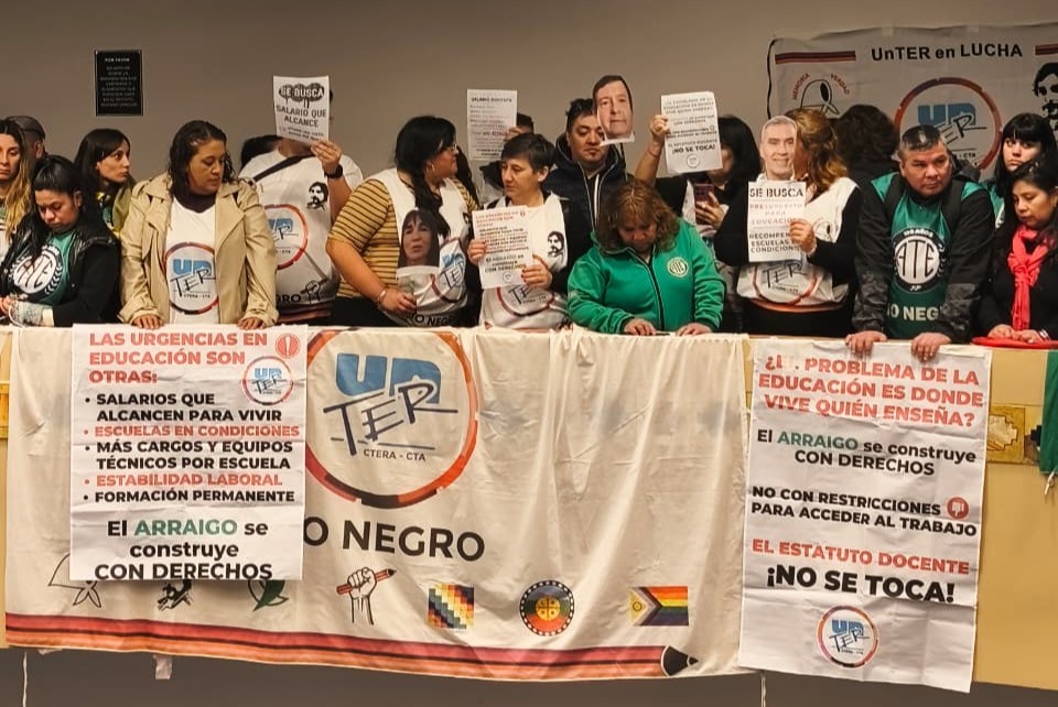 UnTER sesiona hoy en Villa Regina con salarios y Estatuto Docente en debate