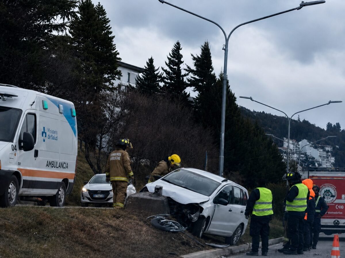 Violento despiste en la Costanera: un Volkswagen Suran impactó contra un tronco frente a la Catedral