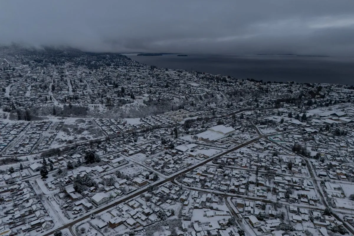 Servicio Meteorológico emitió alerta amarilla por nevadas en el Parque Nacional Nahuel Huapi