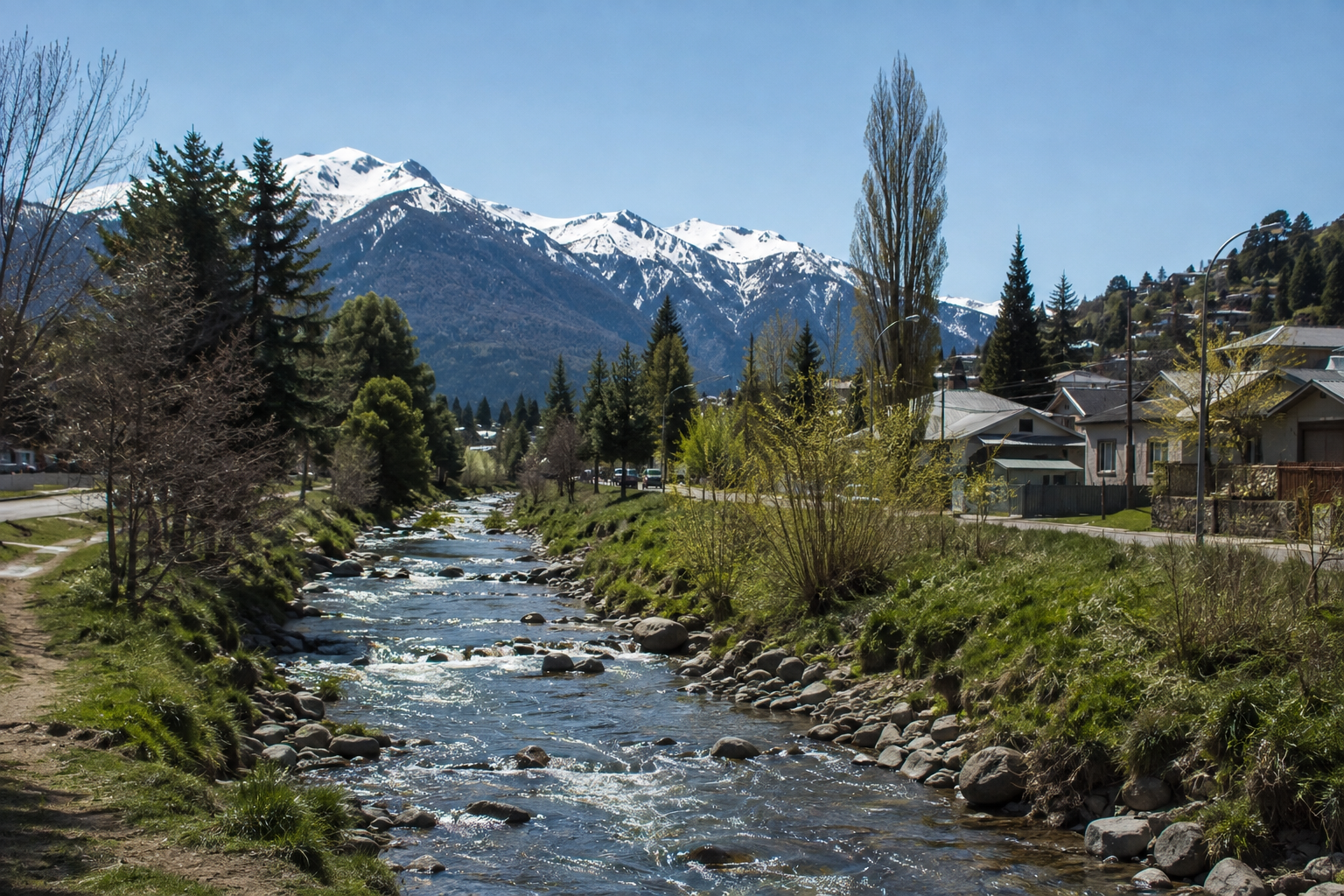 Río Negro avanza con obras de agua potable, cloacas y prevención hídrica en Bariloche